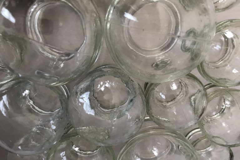 A collection of clear cups